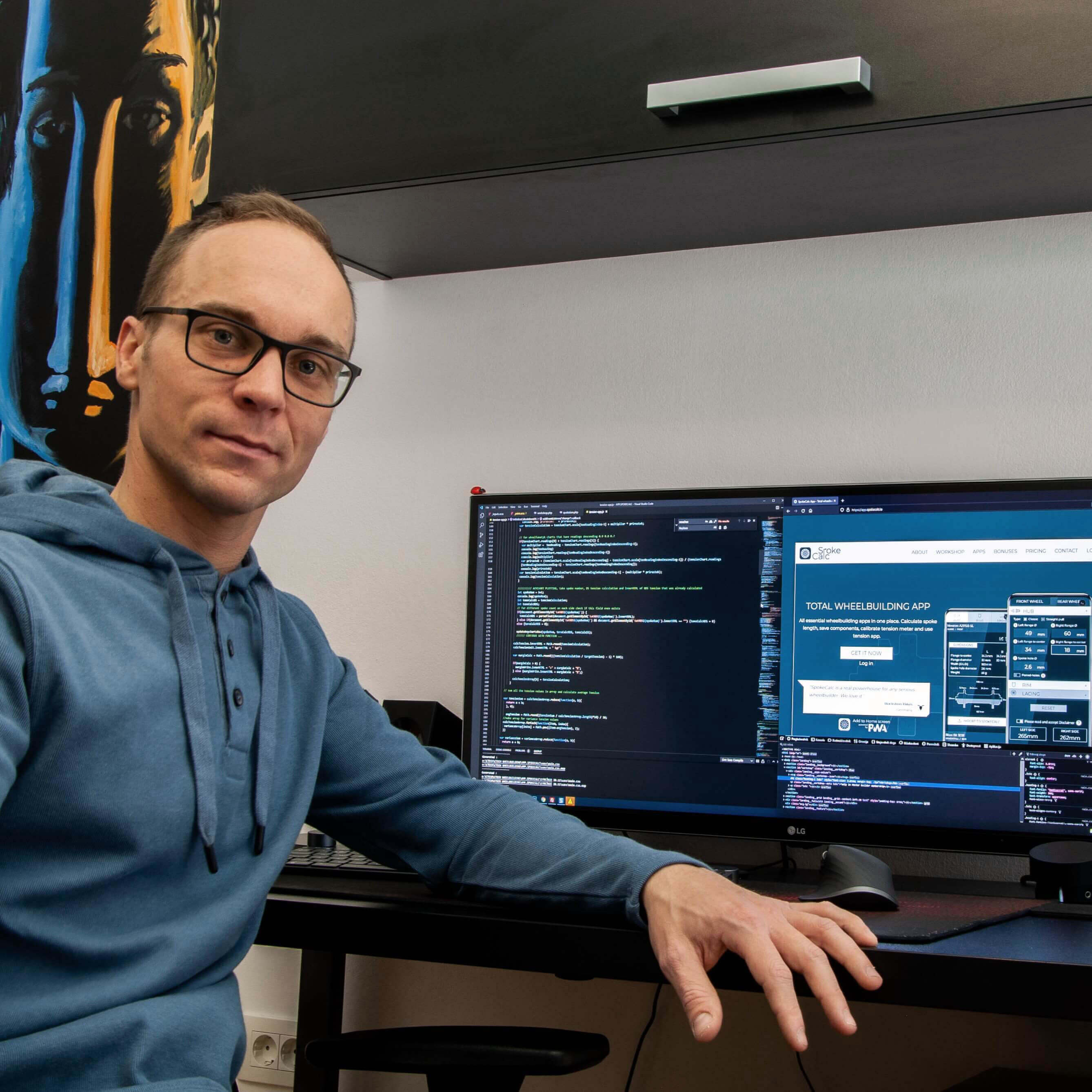 Spoke calculator SpokeCalc, beginnings