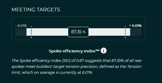 Spoke efficiency index.