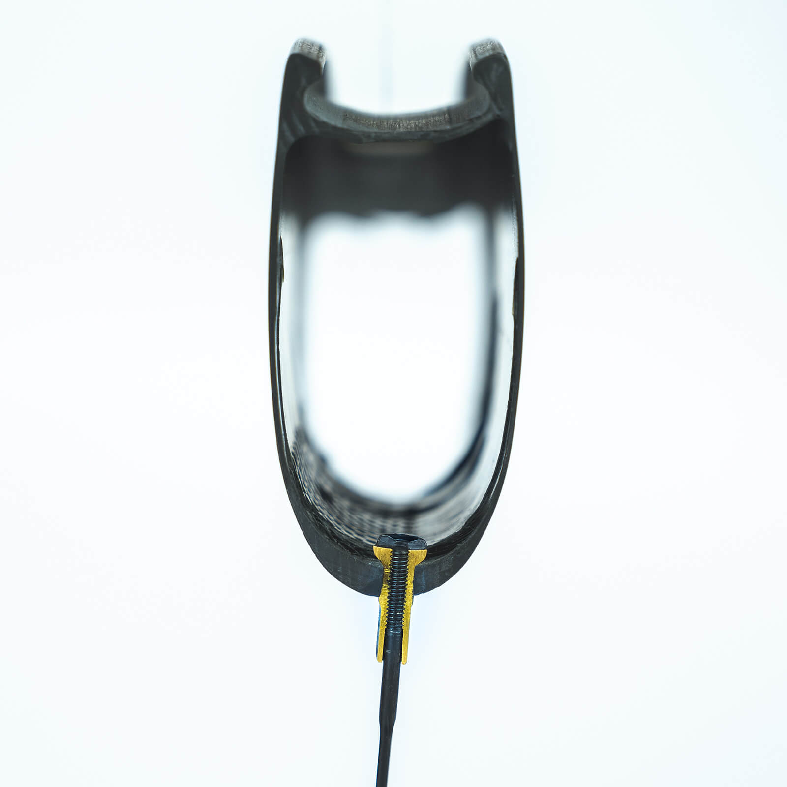 High quality printouts of carbon rim and nipple cross-section profile