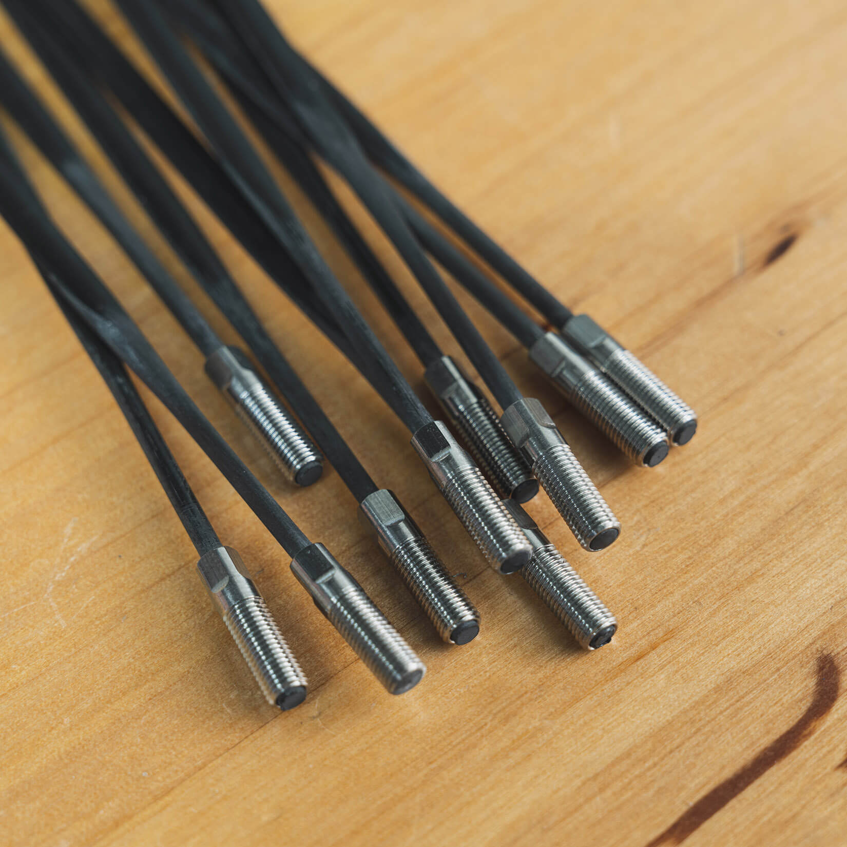 New generation carbon spokes from Light Bicycle